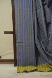 Slate Blue Cotton Ilkal Saree - SRBCIS1058