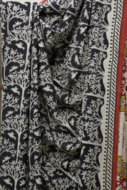 Black HBP Cotton Saree - SRBCS2645