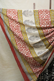 Black HBP Cotton Saree - SRBCS2645