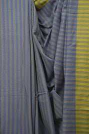 Slate Blue Cotton Ilkal Saree - SRBCIS1058