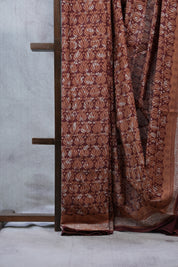 Brown HBP Cotton Saree - SRBCS2320