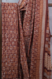 Brown HBP Cotton Saree - SRBCS2320