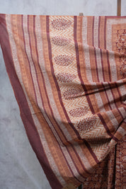 Brown HBP Cotton Saree - SRBCS2320