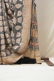 Cream HBP Cotton Saree - SRCCS2707