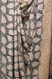 Cream HBP Cotton Saree - SRCCS2707