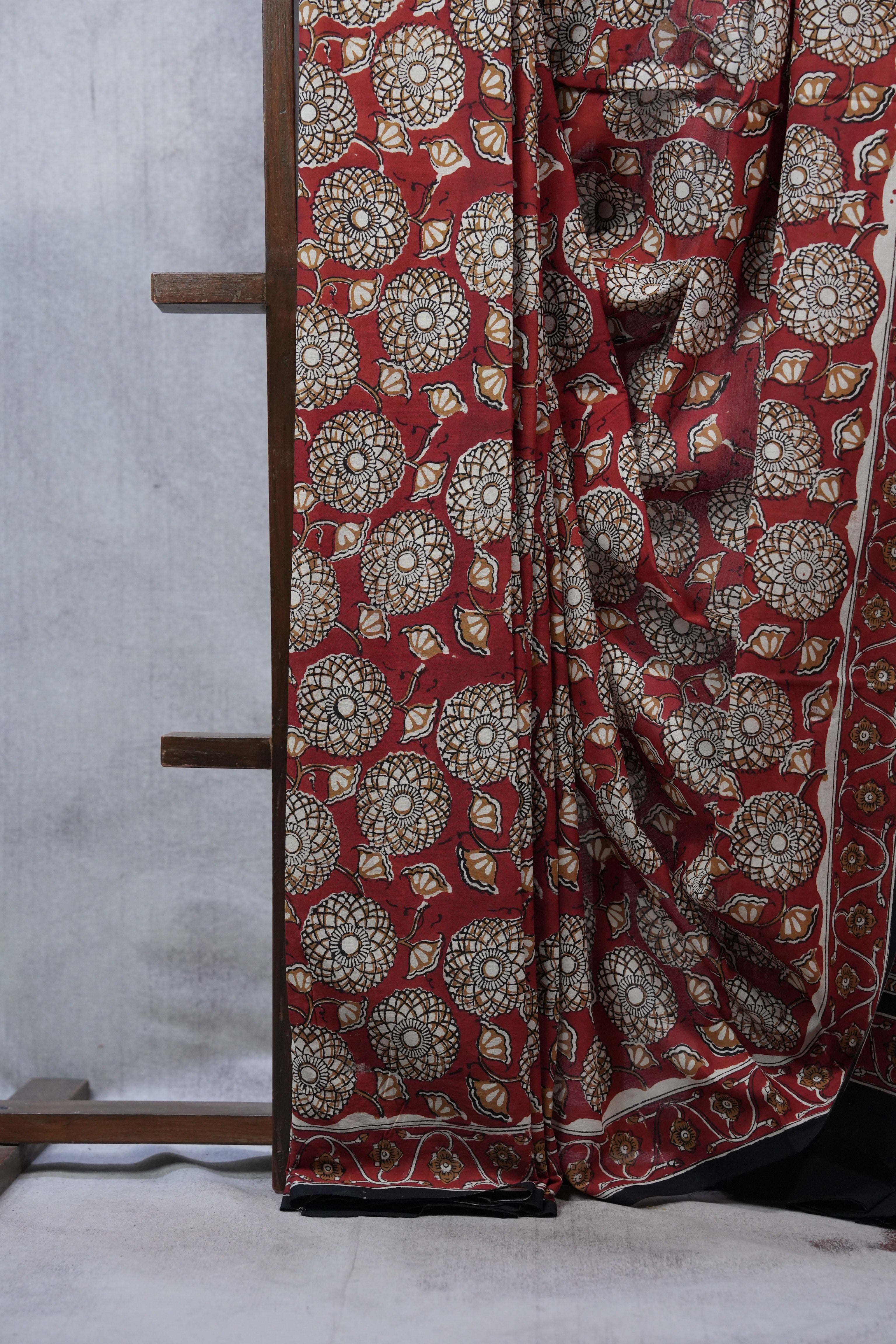 Maroon HBP Cotton Saree - SRMCS2321