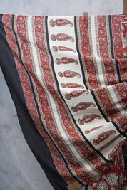 Maroon HBP Cotton Saree - SRMCS2321