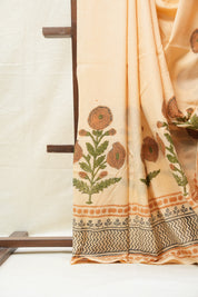 Orange HBP Cotton Saree - SROCS2703