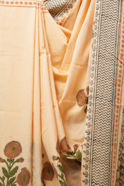 Orange HBP Cotton Saree - SROCS2703