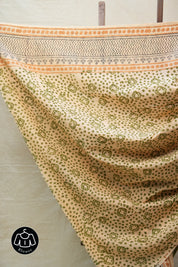 Orange HBP Cotton Saree - SROCS2703