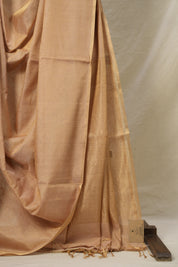 Light Pink Gold Maheshwari Tissue Saree - SRLPGMTS703