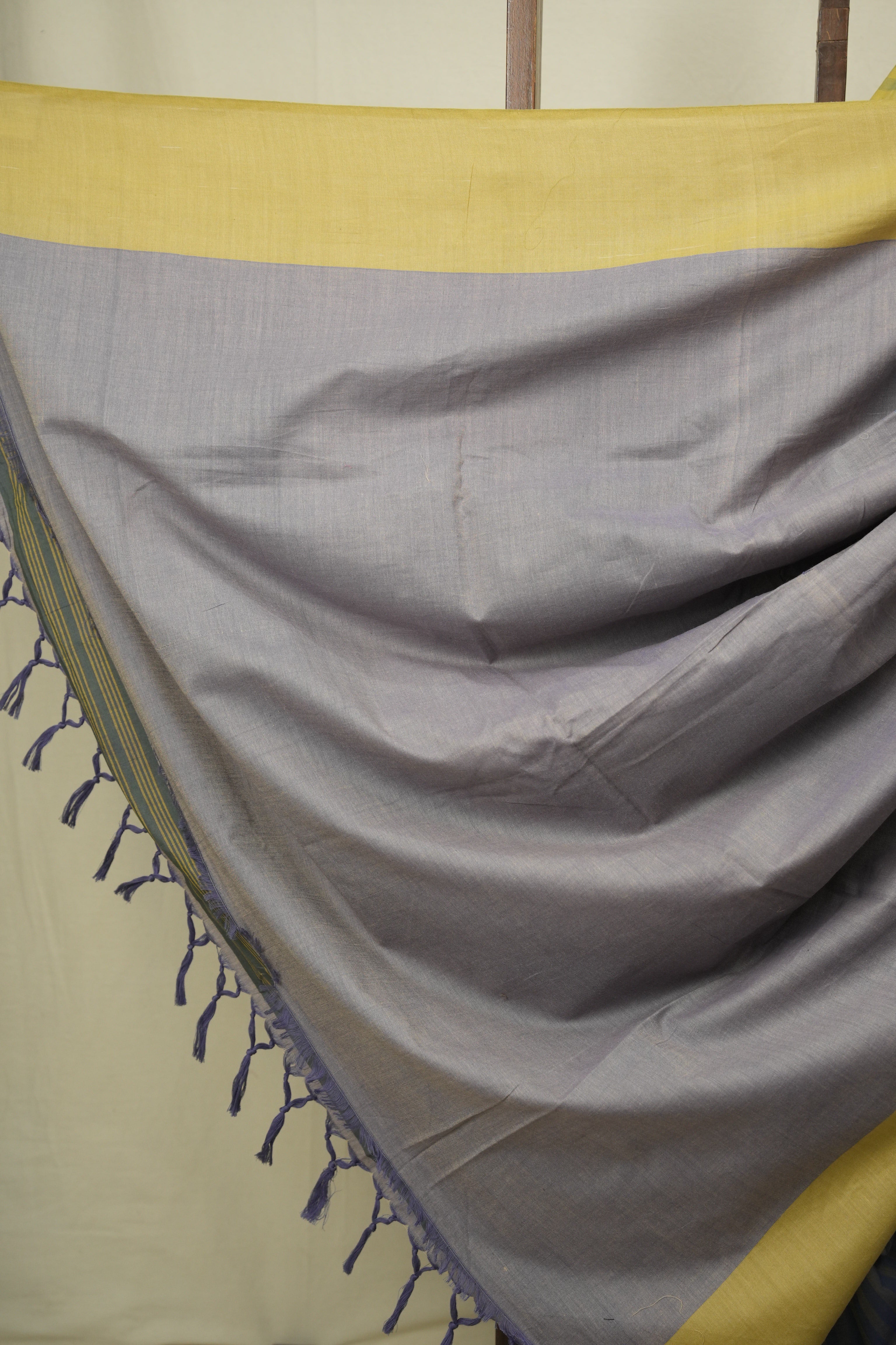 Slate Blue Cotton Ilkal Saree - SRBCIS1058