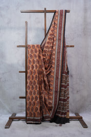 Brown HBP Cotton Saree - SRBCS2326