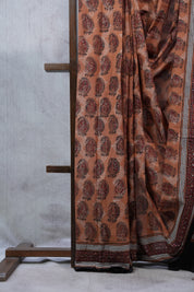 Brown HBP Cotton Saree - SRBCS2326