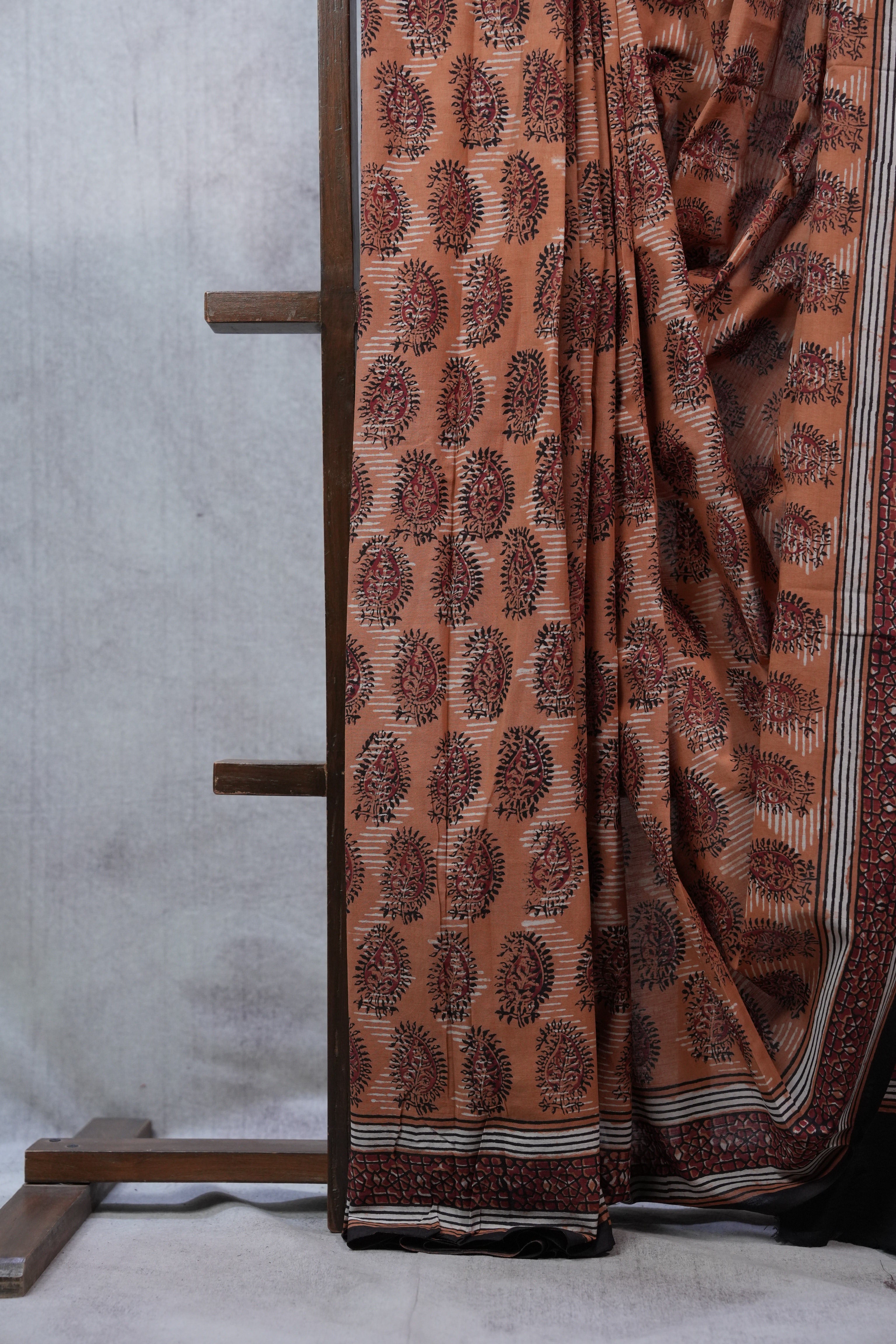 Brown HBP Cotton Saree - SRBCS2326