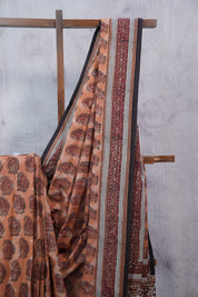 Brown HBP Cotton Saree - SRBCS2326