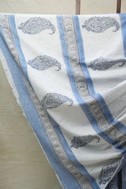 Tinted Blue HBP Cotton Saree - SRTBCS2699