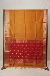 Mustard Maheshwari Saree - SRMMS860