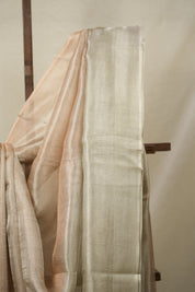 Silver Wheat Tissue Tussar Silk Saree - SRSWTTSS555