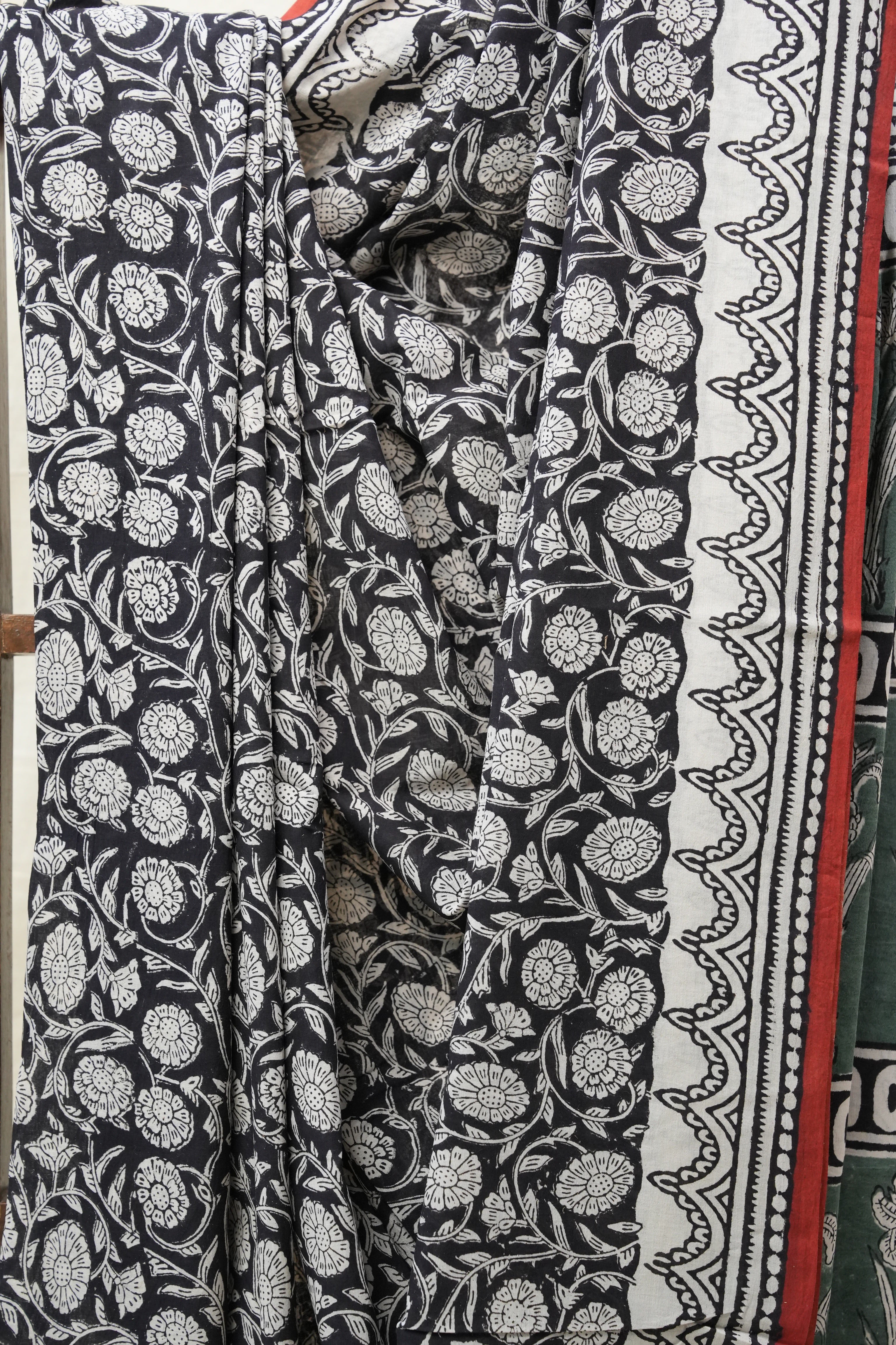 Black HBP Cotton Saree - SRBCS2627