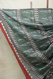 Black HBP Cotton Saree - SRBCS2627