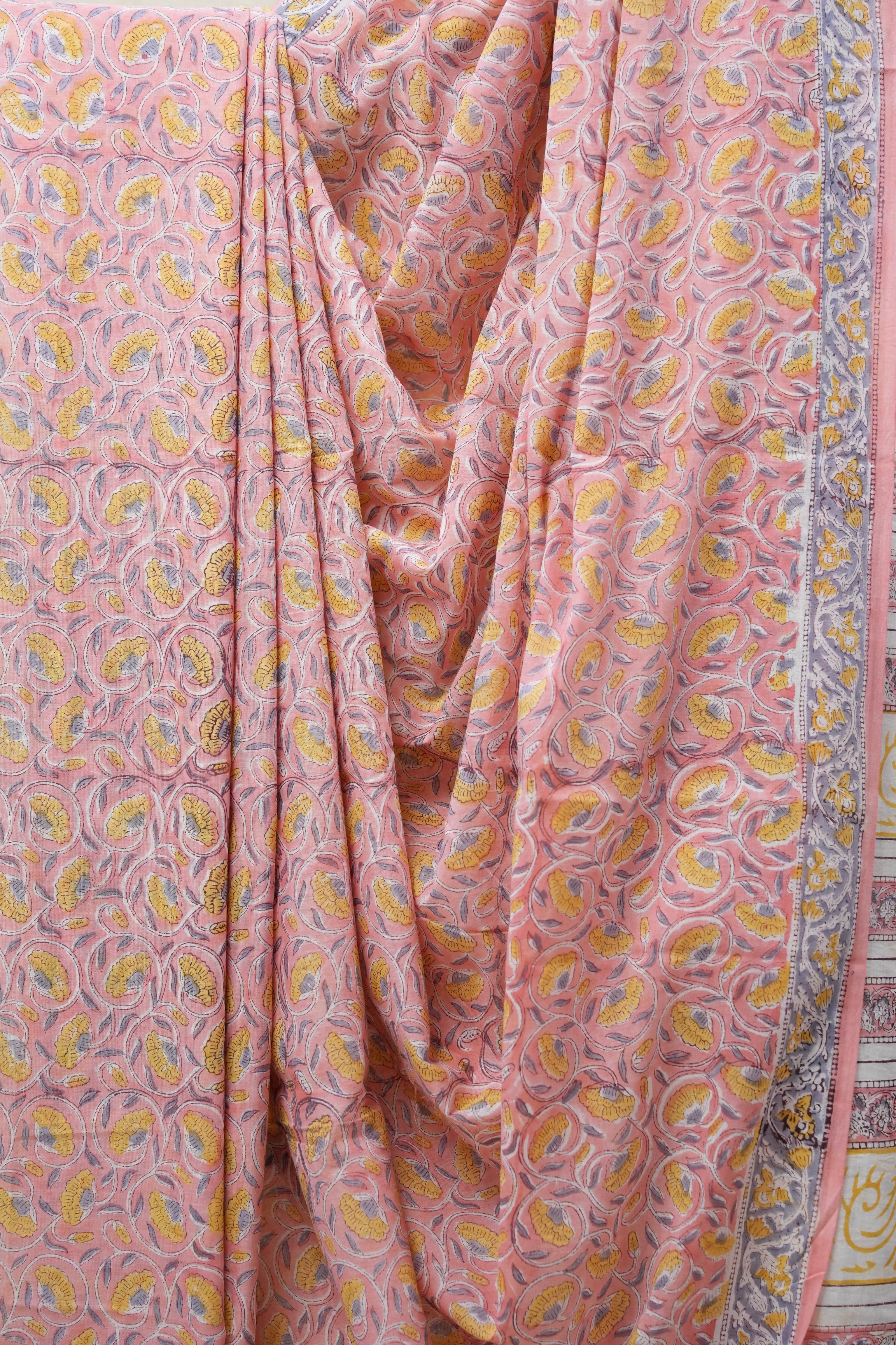 Pink HBP Cotton Saree - SRPCS2646