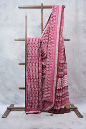Pink HBP Cotton Saree - SRPCS2333