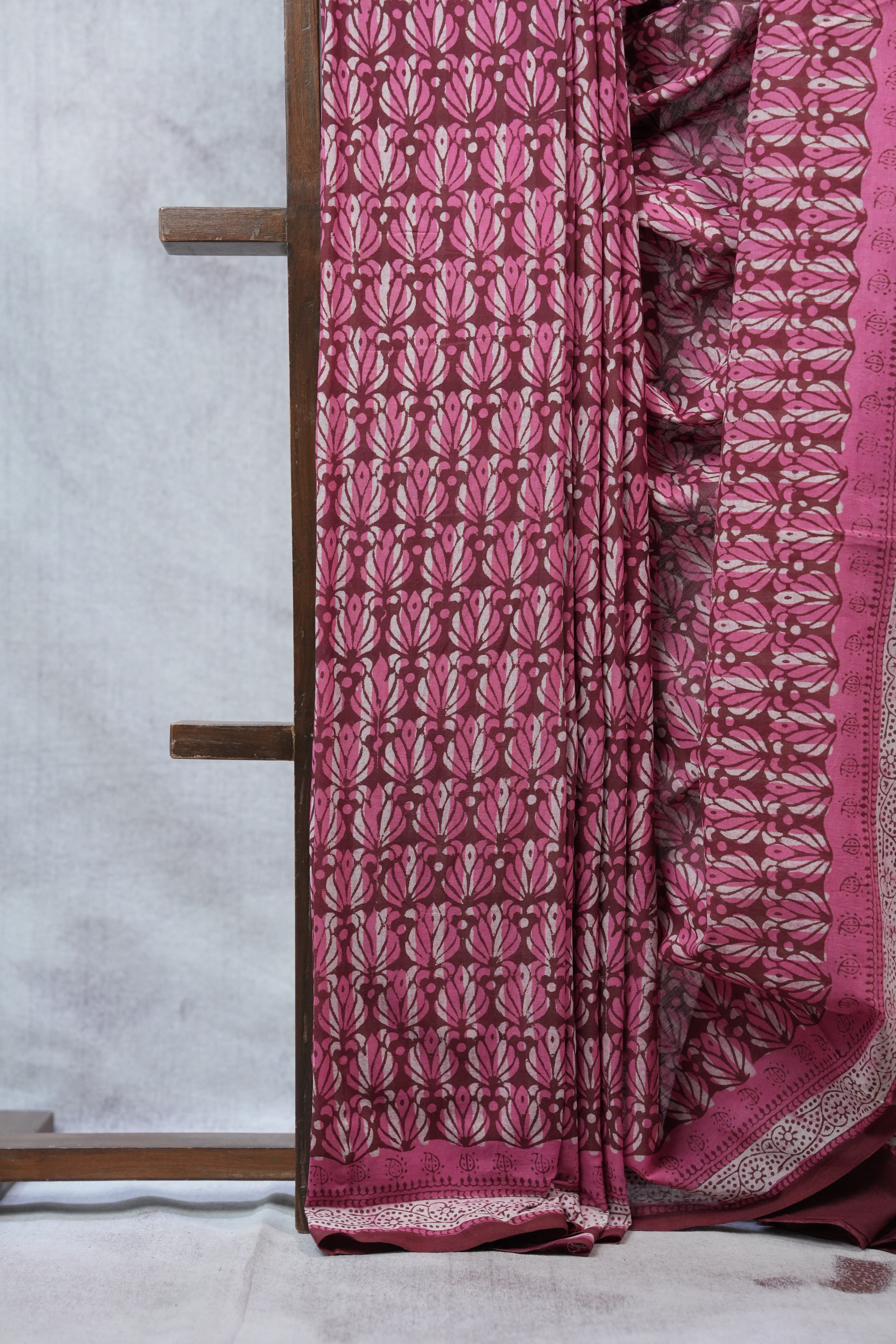 Pink HBP Cotton Saree - SRPCS2333