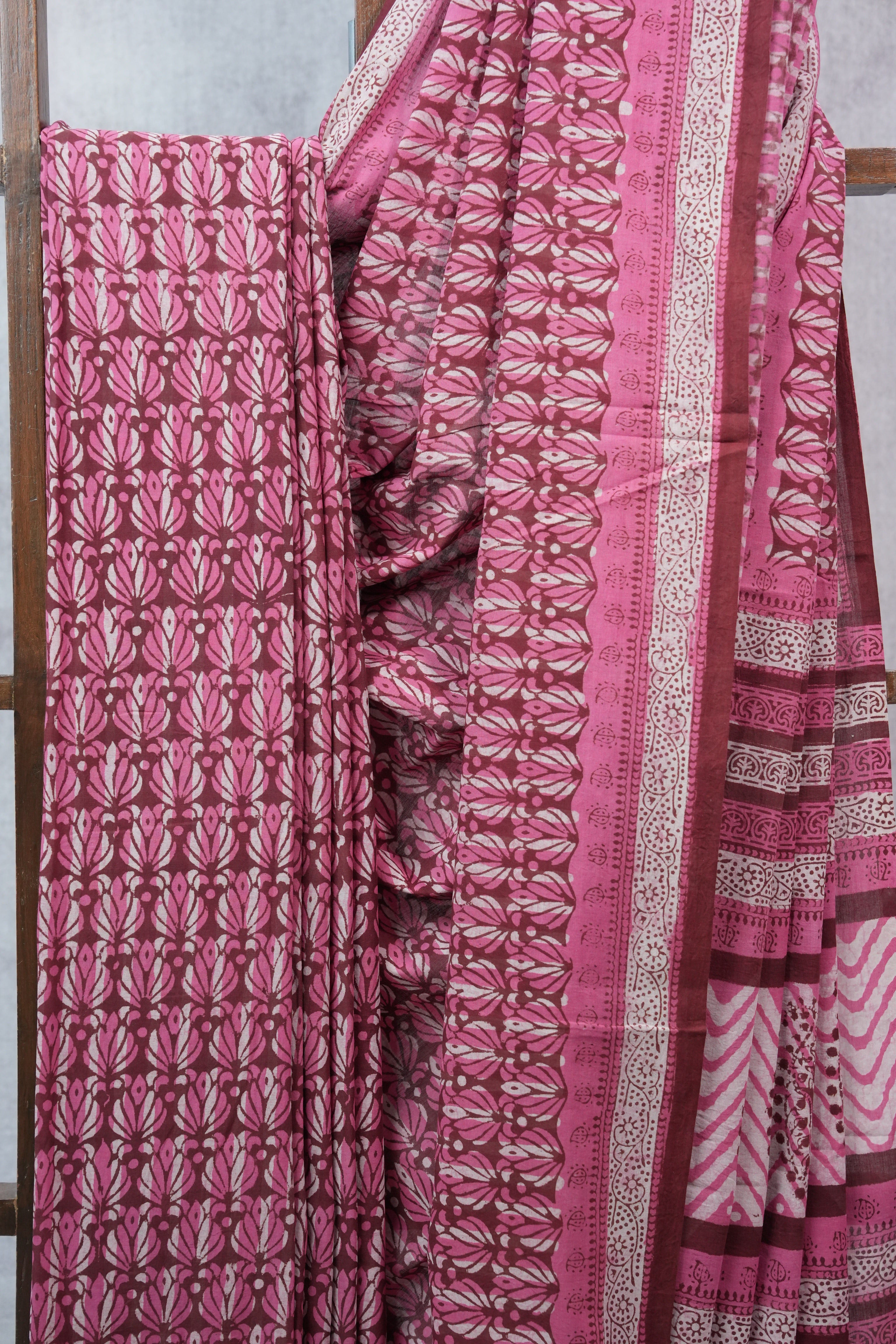 Pink HBP Cotton Saree - SRPCS2333