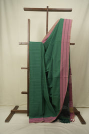 Green Cotton Ilkal Saree - SRGCIS1074