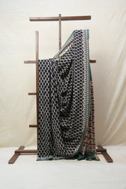 Black HBP Cotton Saree - SRBCS2615
