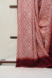 Red Pochampalli Cotton Ikat Saree - SRRPCIS447