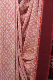 Red Pochampalli Cotton Ikat Saree - SRRPCIS447