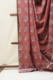 Maroon HBP Cotton Saree - SRMCS2614