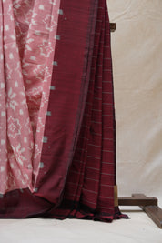 Red Pochampalli Cotton Ikat Saree - SRRPCIS449