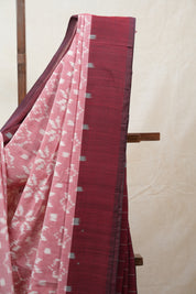 Red Pochampalli Cotton Ikat Saree - SRRPCIS449