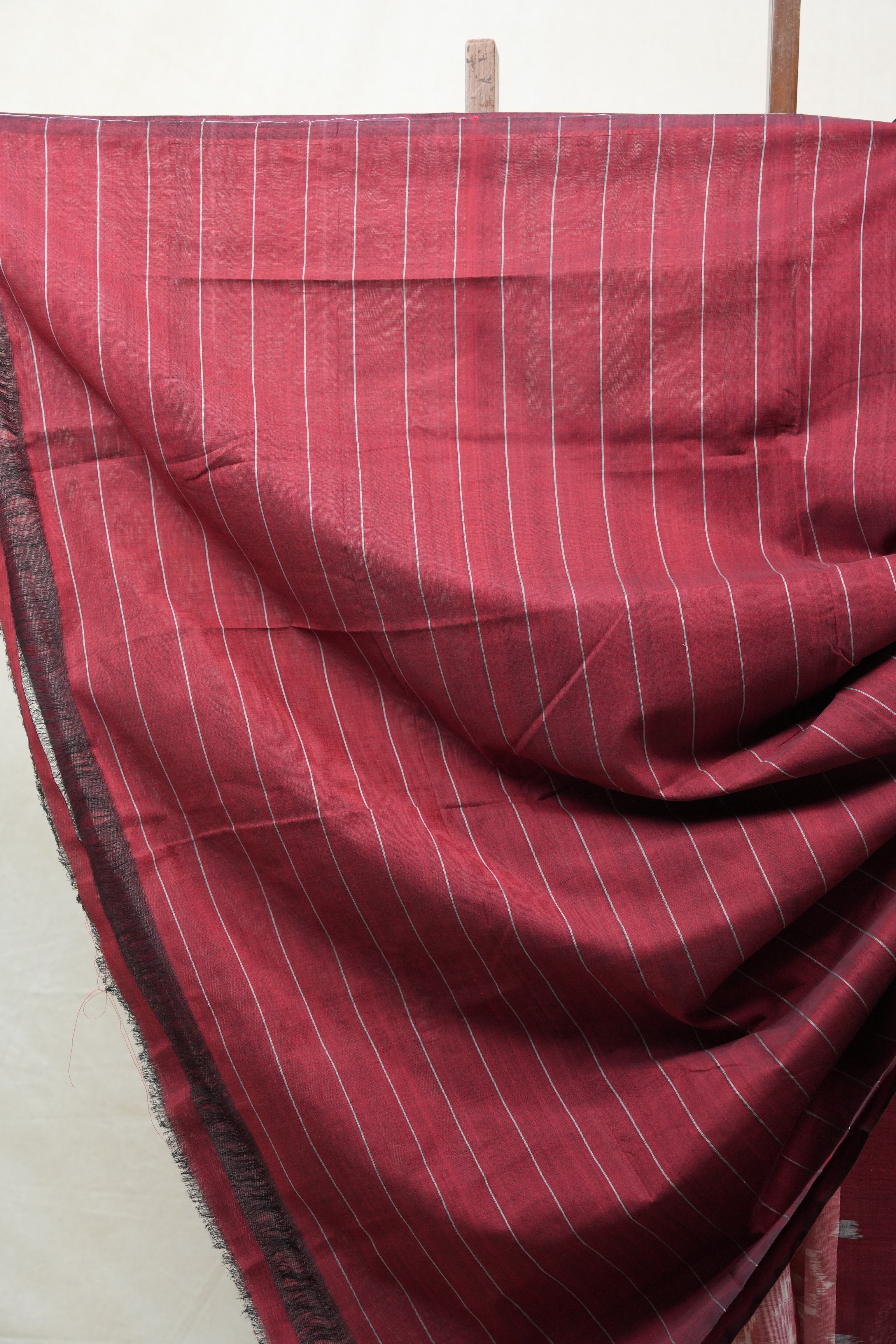 Red Pochampalli Cotton Ikat Saree - SRRPCIS449