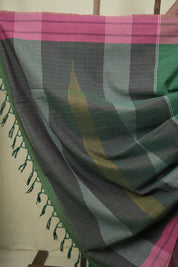 Green Cotton Ilkal Saree - SRGCIS1074