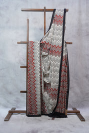 Cream HBP Cotton Saree - SRCCS2342