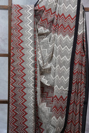 Cream HBP Cotton Saree - SRCCS2342