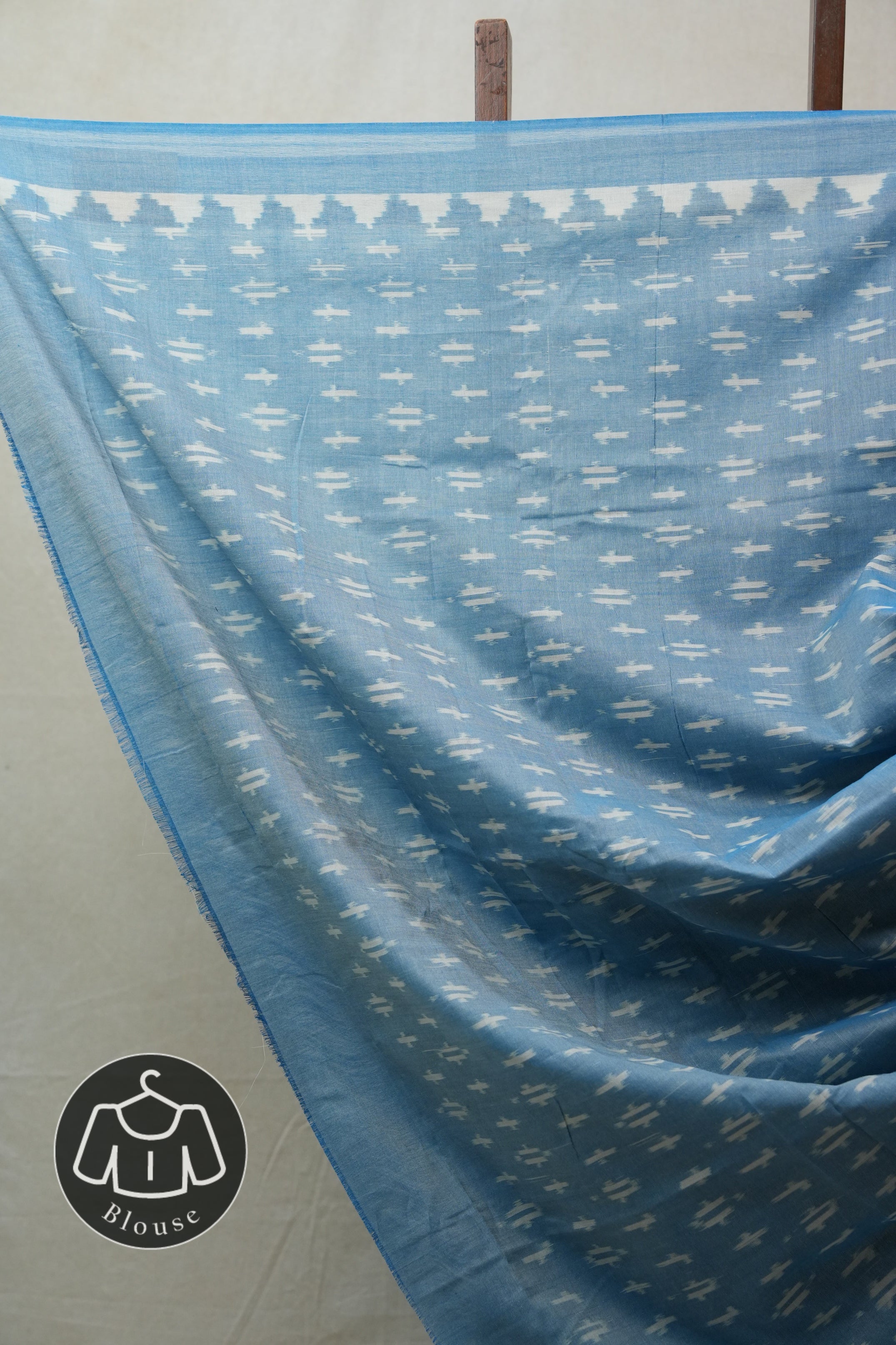 Grey Pochampalli Cotton Ikat Saree - SRGPCIS453