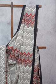 Cream HBP Cotton Saree - SRCCS2342