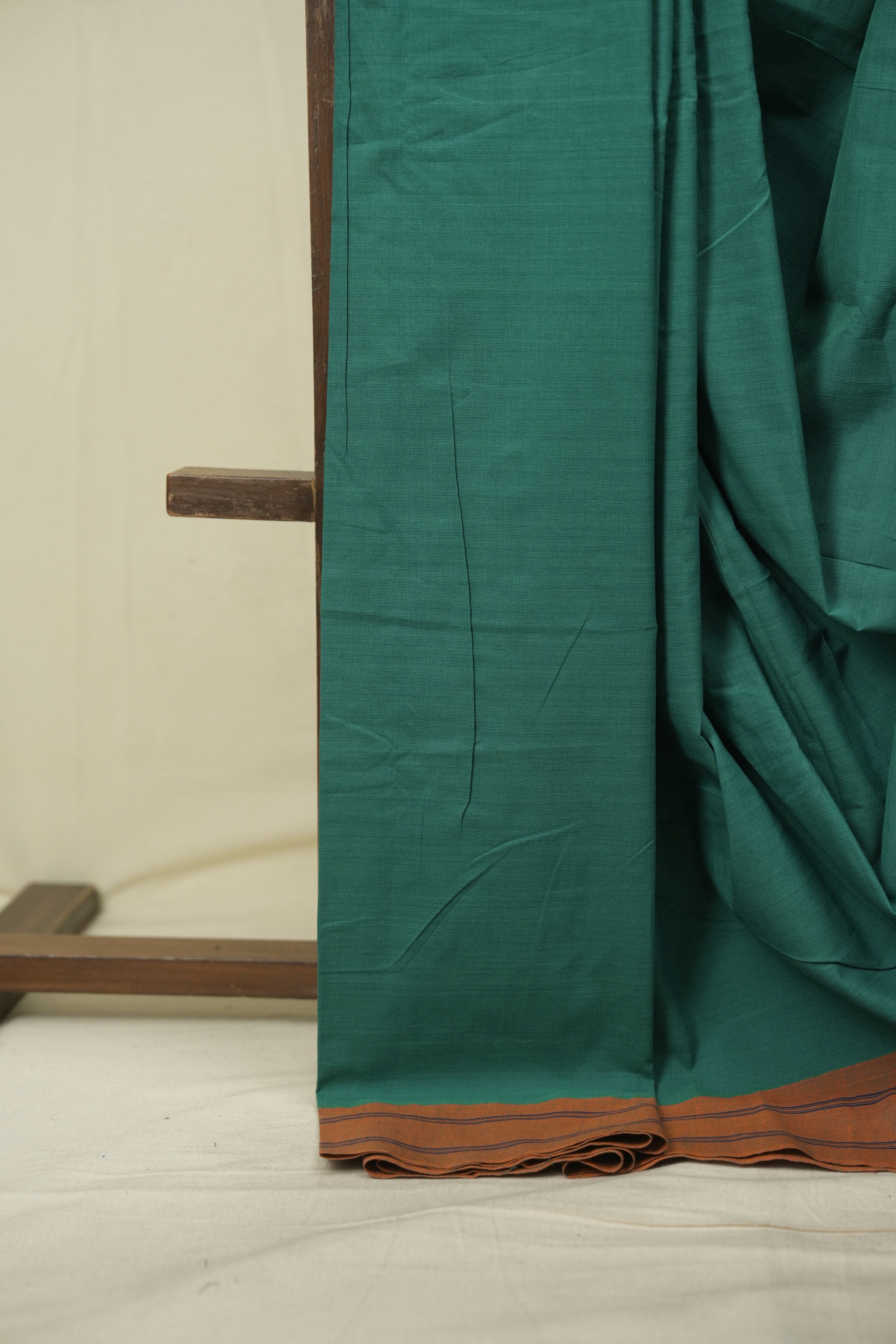 Green Cotton IIkal Saree - SRGCIS1083
