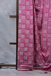 Pink HBP Cotton Saree - SRPCS2358