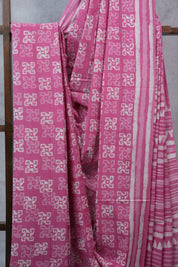 Pink HBP Cotton Saree - SRPCS2358