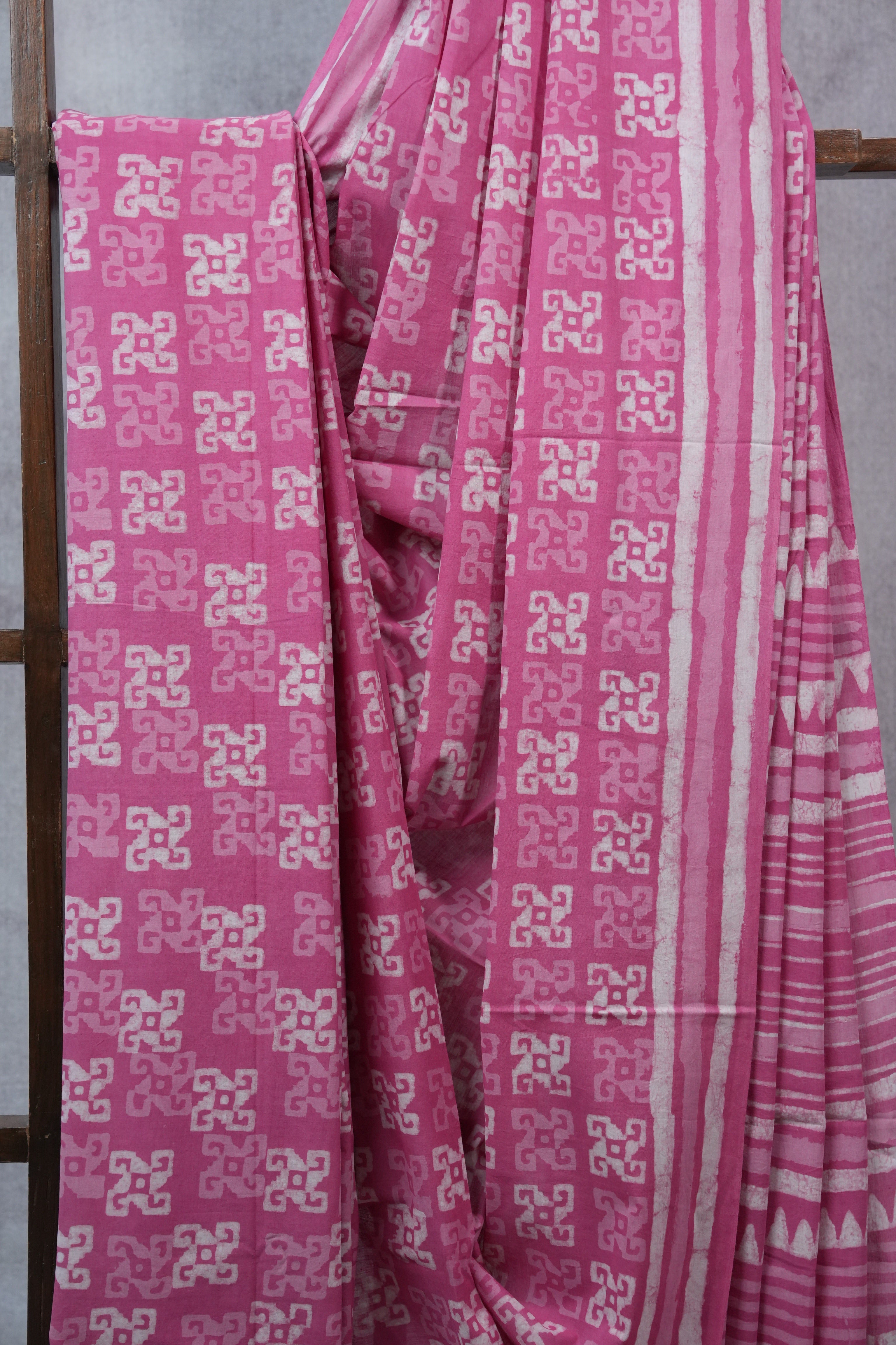 Pink HBP Cotton Saree - SRPCS2358