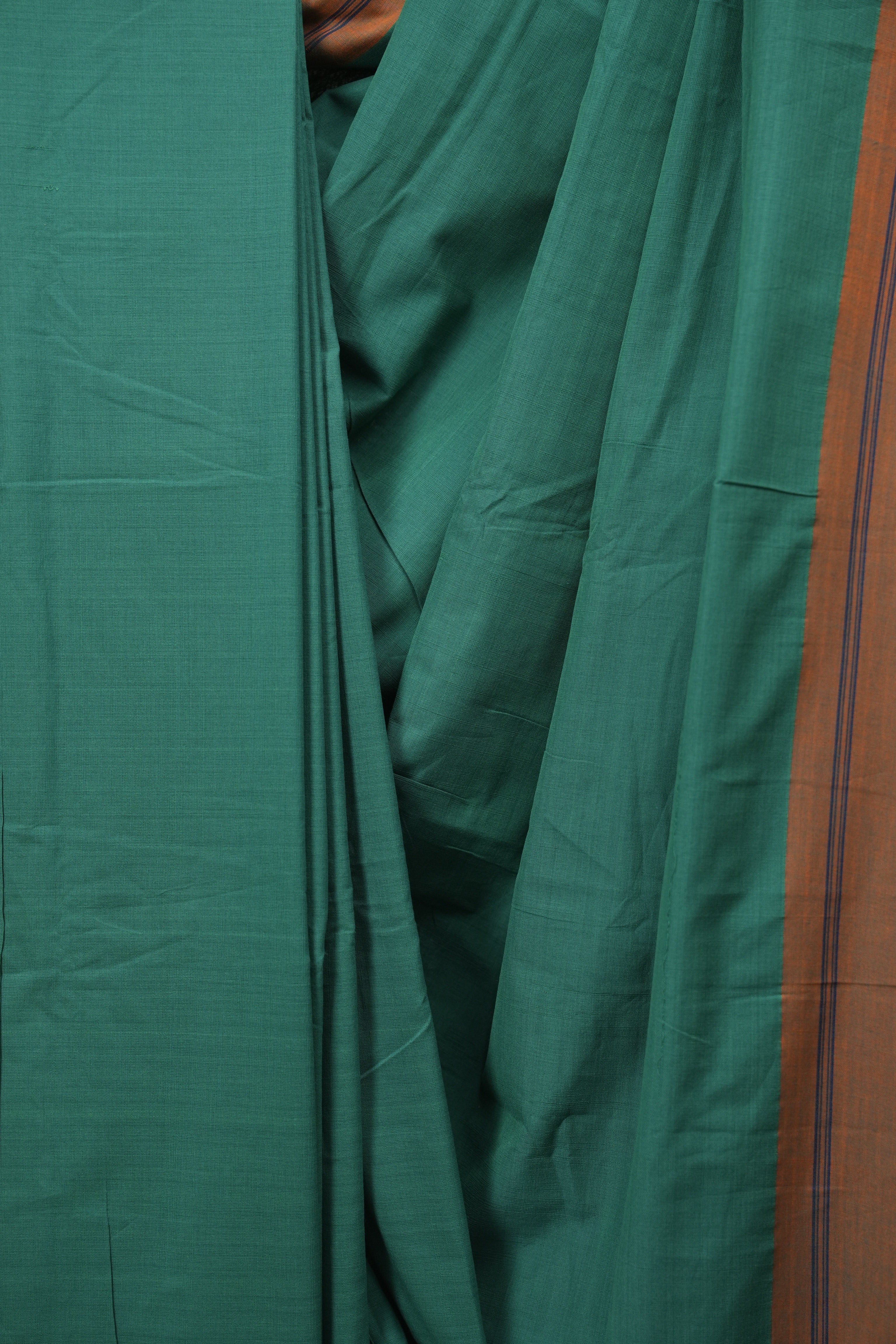 Green Cotton IIkal Saree - SRGCIS1083