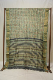Cream Green HBP Tussar Silk Saree - SRCGHTSS748