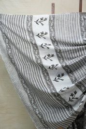 Grey HBP Cotton Saree - SRGCS2640