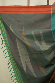 Green Cotton IIkal Saree - SRGCIS1083
